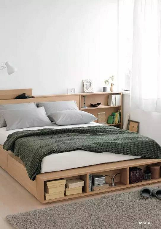 26款日式原木风卧室,骨子里的小清新