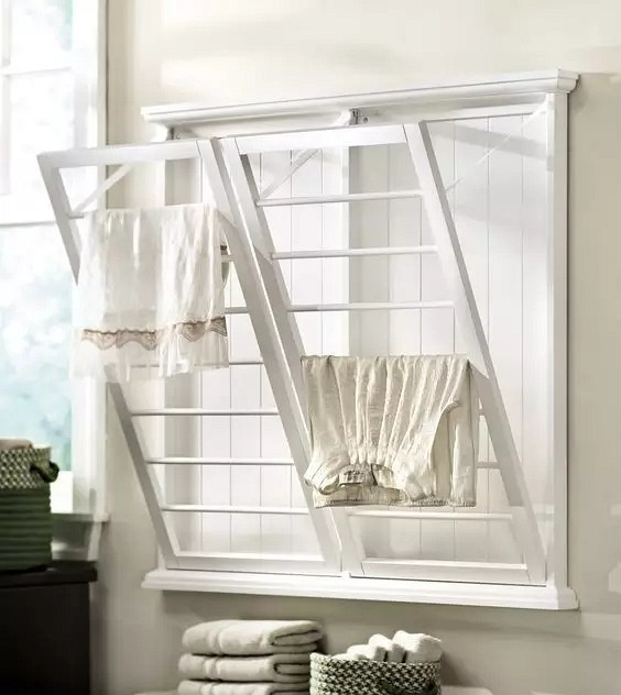 晒衣服不一定要在阳台,这些晾晒设计很巧妙