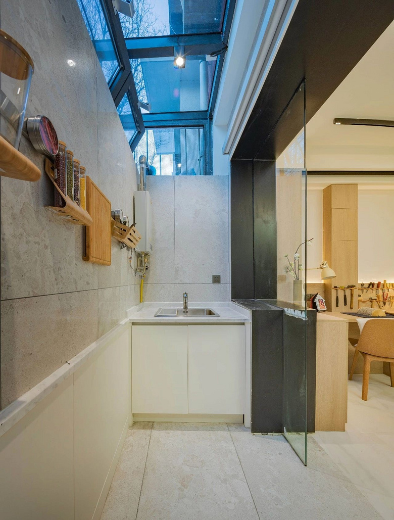 19楼家居 装修大本营 35m半地下室,竟也能两室一.