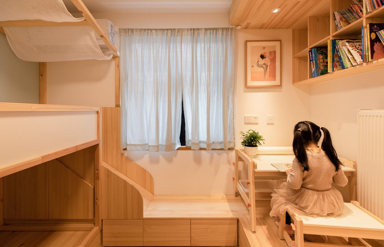 45㎡老破小跻身网红xq房夫妻俩为女儿造童年乐园