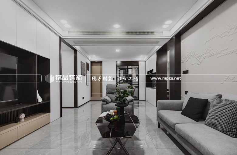 作品|130㎡现代风格,全屋无主灯,背景墙3D立体设计,处处有惊喜