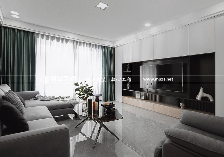 作品|130㎡现代风格,全屋无主灯,背景墙3D立体设计,处处有惊喜