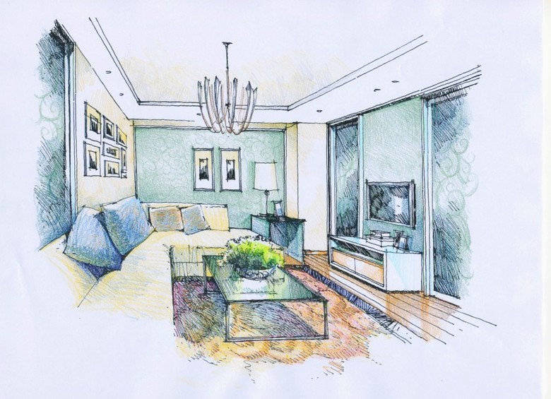 下面上俺家小屋的的"效果图"(手绘的) 据说电脑的要钱的!