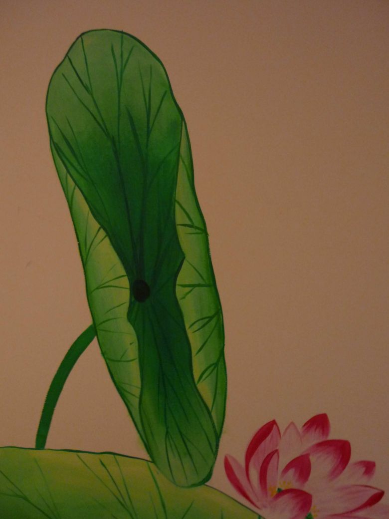 墙绘荷花系列主题