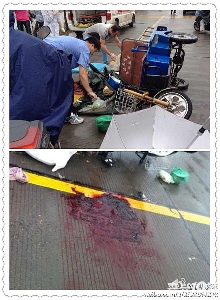 嘉善—发生车祸,三轮车主当场死亡脑浆都出来了!见血晕的勿进!