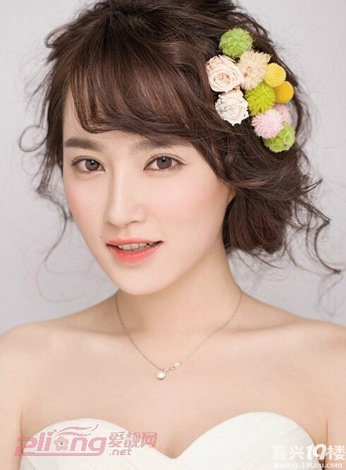 时尚韩式新娘女生发型图片-结婚用品-结婚交流圈-嘉兴19楼
