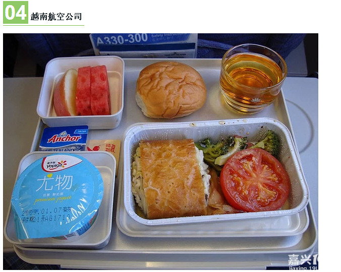 空中美食世界各地18种飞机餐
