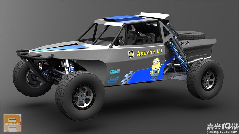 自己动手造车车美国baja拉力赛后置引擎钢管赛车