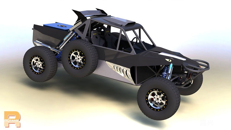 自己动手造车车美国baja拉力赛后置引擎钢管赛车