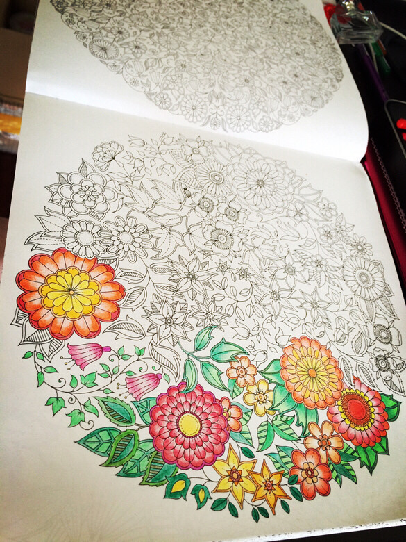 《秘密花园》很火嘛,晒作品,持续更新