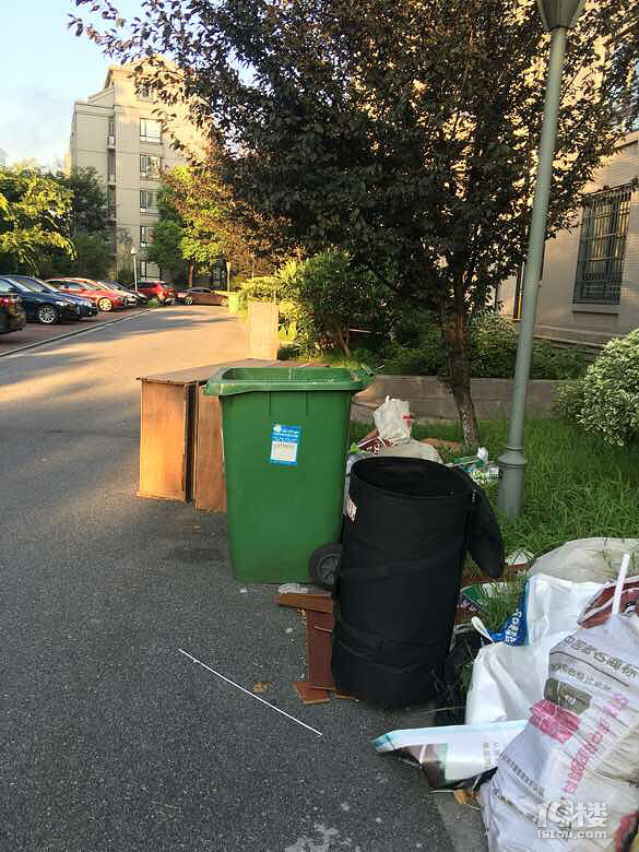文星花园海棠苑小区垃圾堆成山一周多了!跟物
