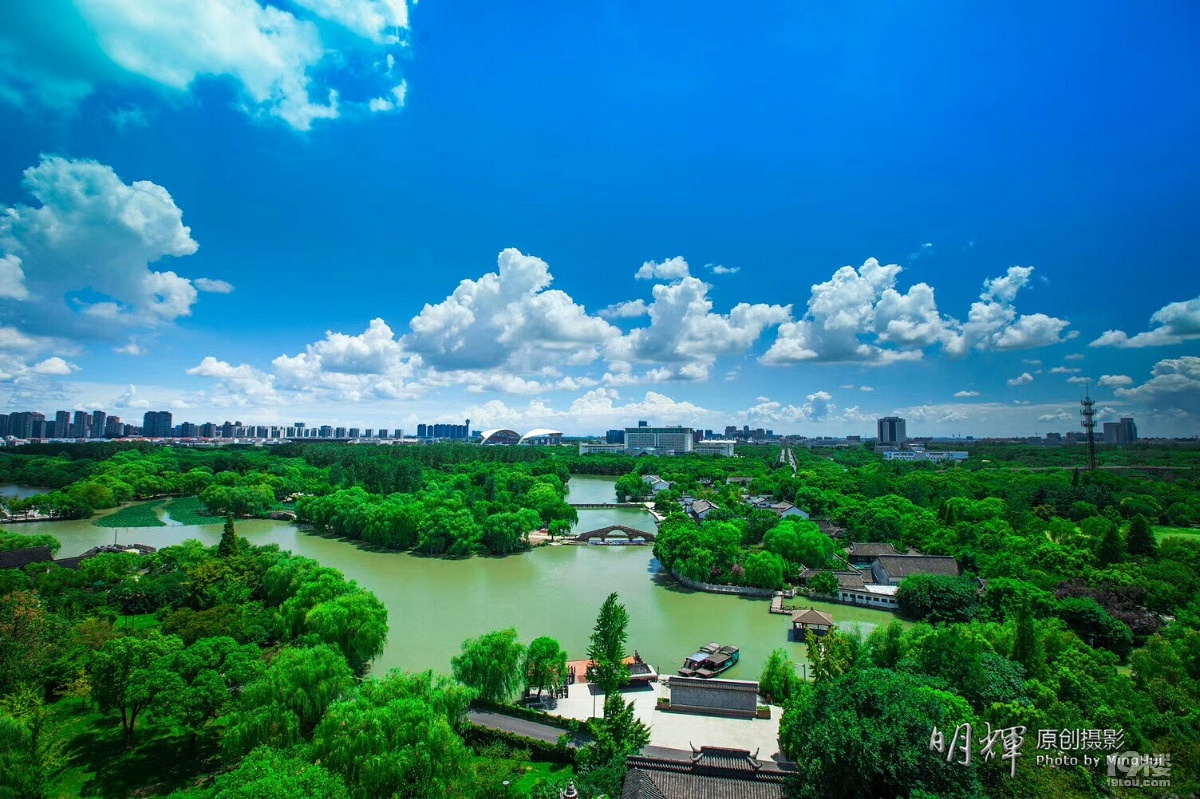 鸟瞰鱼米之乡丝绸之府文化之邦明辉原创摄影