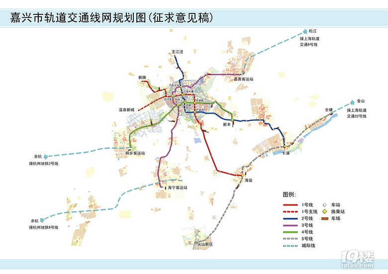 沪嘉城际轨道预测线路走向地图标注线路
