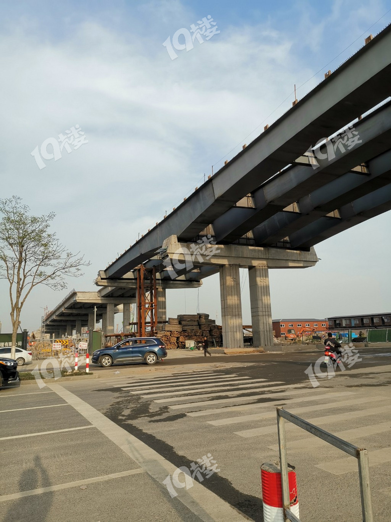 嘉兴长水路高架雏形已现最高处有三层楼那么高