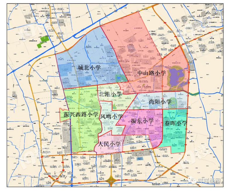 2020桐乡学区房划分图图片