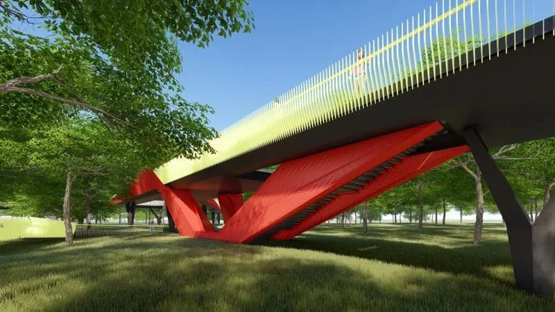 "网红"空中廊桥建好了?一起到西南湖的上空走一走!-讲空头-嘉兴19楼