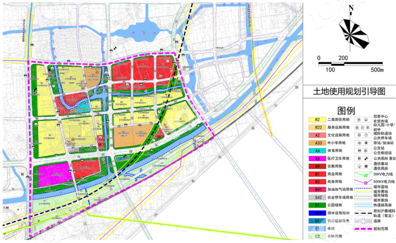 (已更新)嘉兴科技城(含北区,南区和槜李湖)规划图