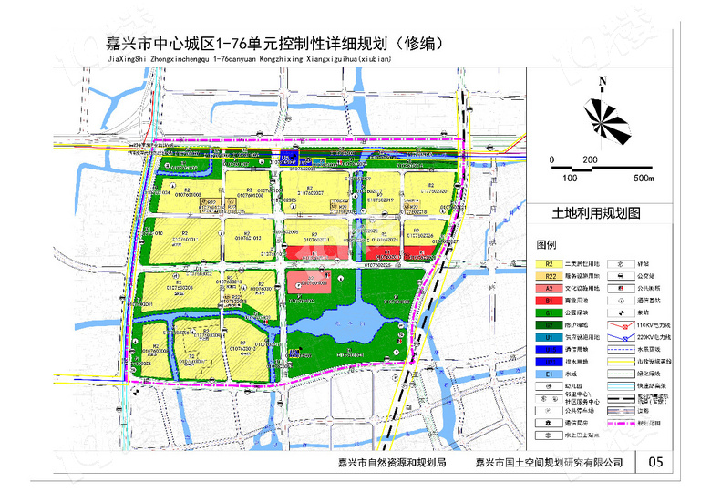 (已更新)嘉兴科技城(含北区,南区和槜李湖)规划图