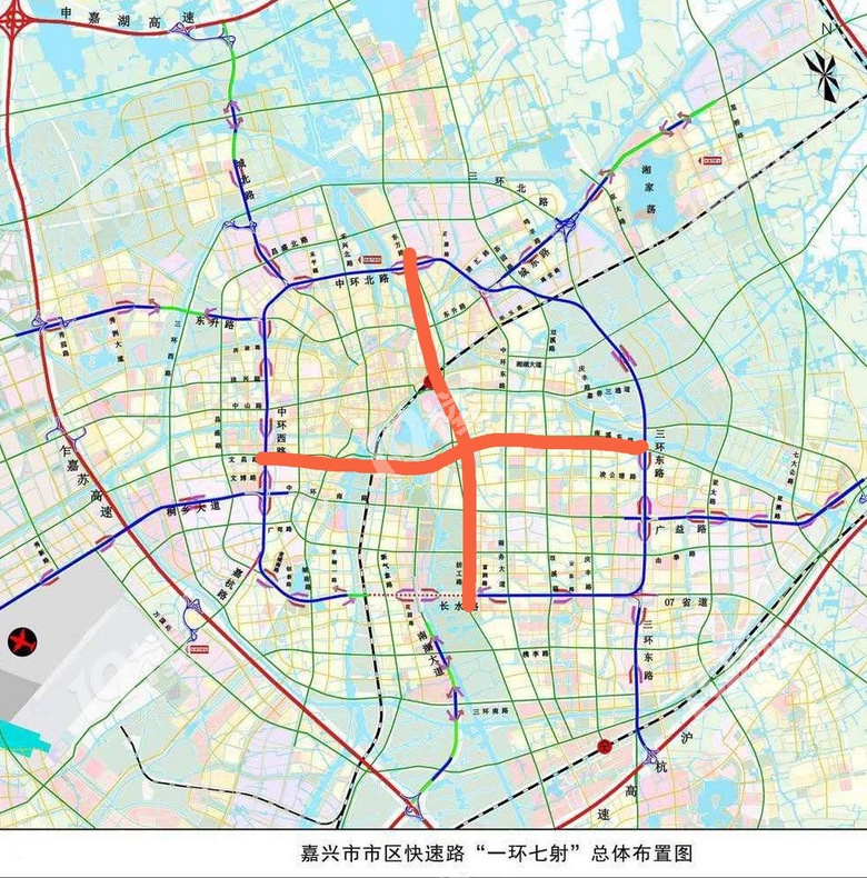 嘉兴高架24个出入口图片