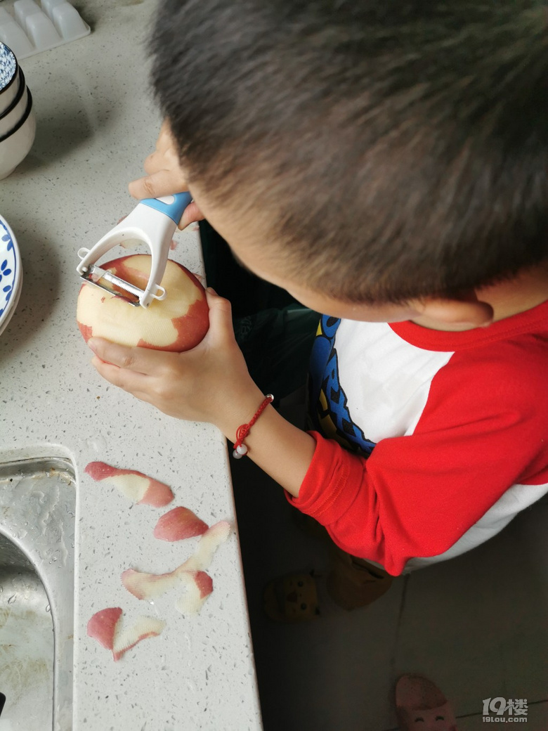 暑期生活削苹果