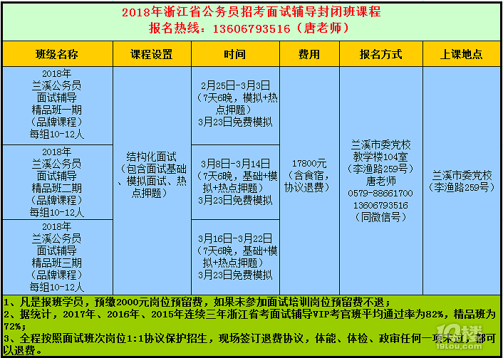 距2018年浙江省公务员面试只剩1个月-兰溪论坛-金华19楼