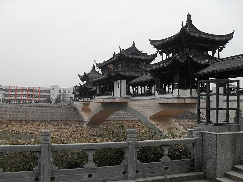 爆料临安苕溪廊桥马上竣工啦