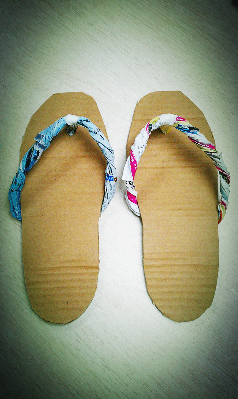 坐办公室的省钱自制拖鞋喽