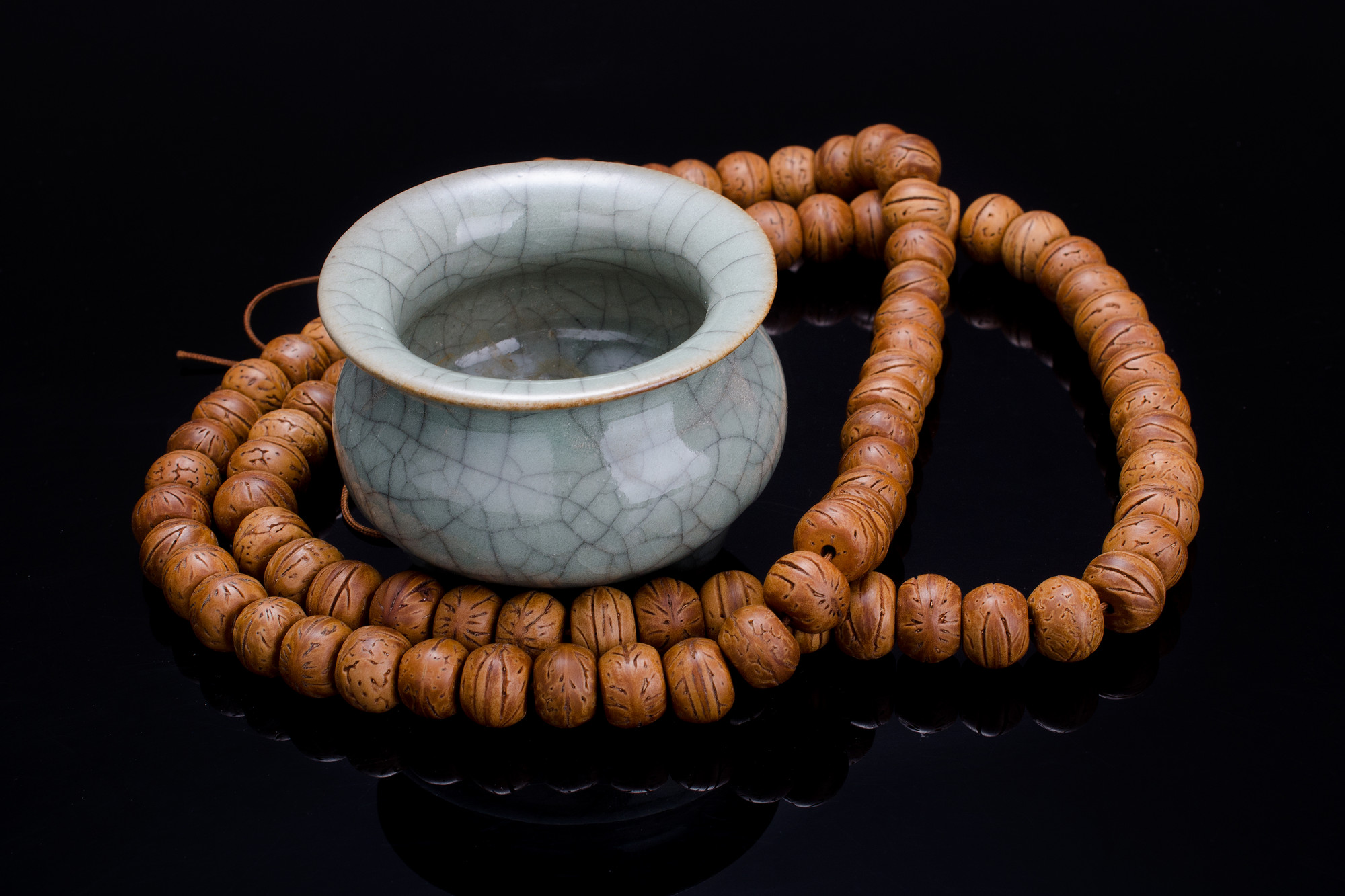 拍摄象牙果菩提籽等小片几张