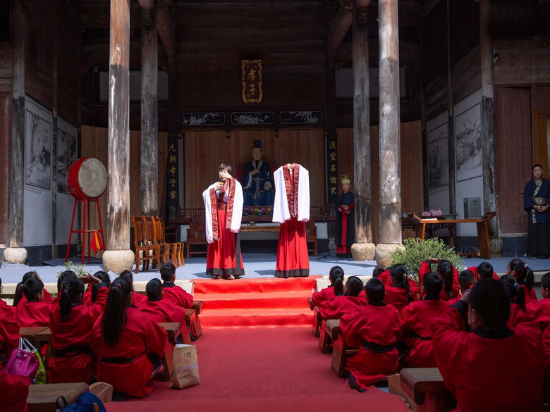 杨溪研学着汉服行拜师礼赠六礼束修退修诗书杨溪忠