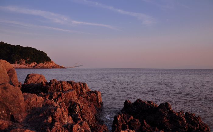 夕阳下的洋沙山-好摄-宁波摄影-宁波19楼