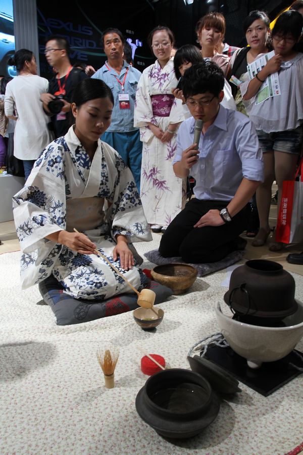 方林车展雷克萨斯日本茶道表演