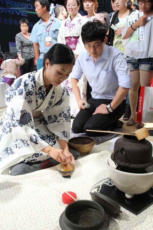 方林车展雷克萨斯日本茶道表演