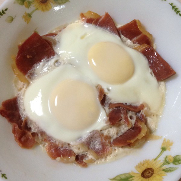 火腿蒸蛋