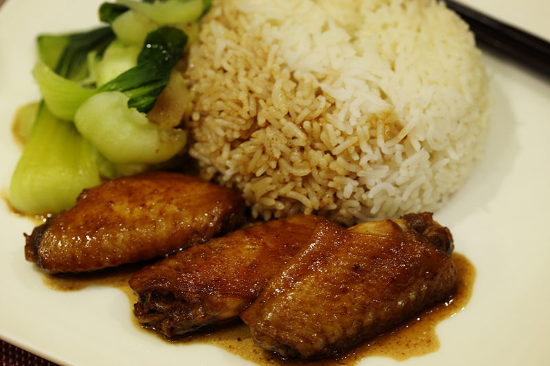 自制卤肉饭和鸡翅饭