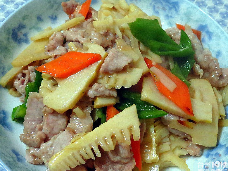 春季菜之春笋炒嫩肉片