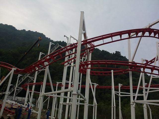 黄岩九峰公园过山车来了你造吗