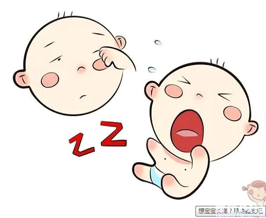 想宝宝长高早点睡觉吧