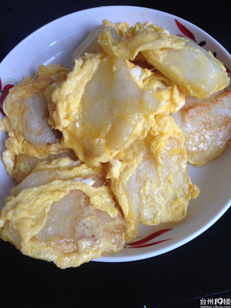 吃货在台州这是一碗炒麻糍