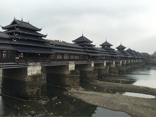 【手機相冊】懷化芷江的津龍風雨橋跟侗寨古-遊記攻略-台州旅遊-台州