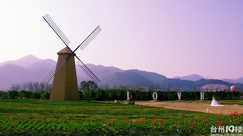 临海江南街道上江村百花园