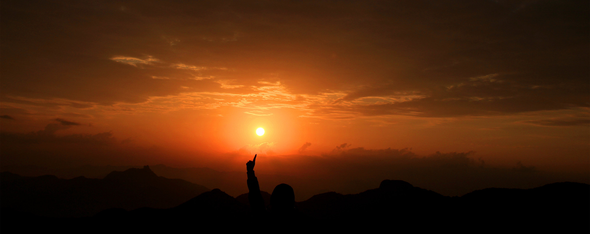随手拍 晨练 方山 日出