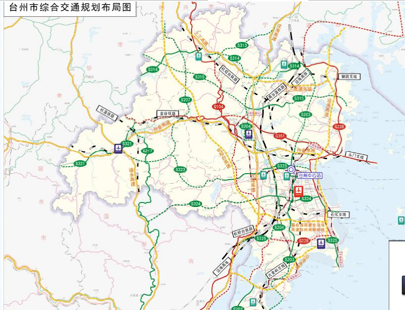 台州椒北交通规划图图片