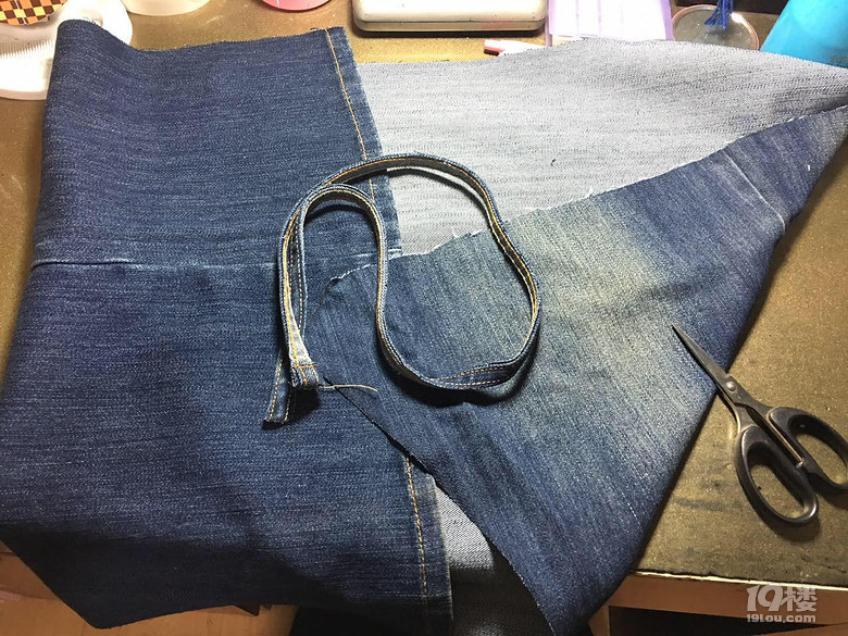 牛仔裤改造做围裙