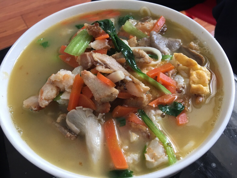 逛吃在台州自家做的三鲜麦面