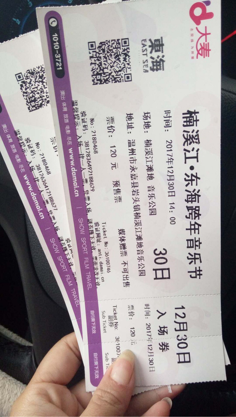 楠溪江音乐节门票还有明星30311号可选