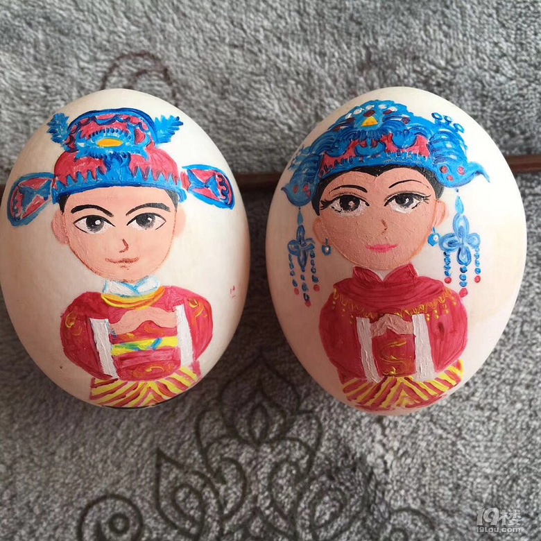 订婚的花鸭蛋要怎么画求图