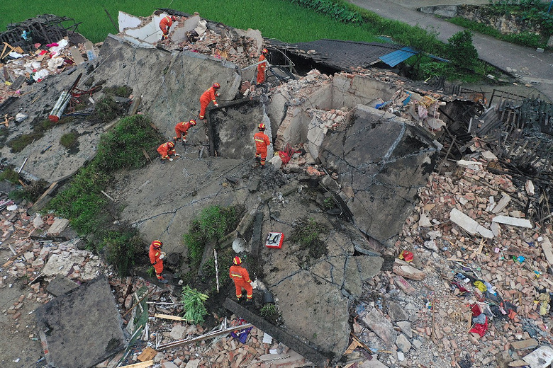 在四川宜賓市長寧縣發生6.0級地震