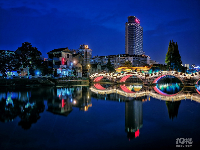 台州夜拍夜色下的五洞橋