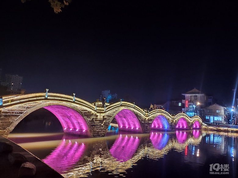 慢生活小确幸黄岩五洞桥夜景