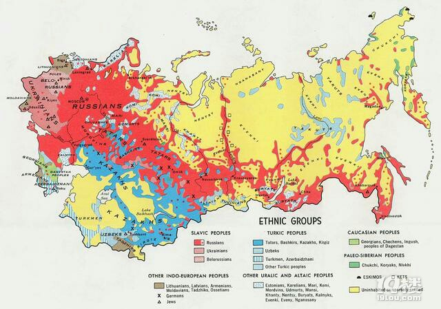 东西伯利亚 地形图图片